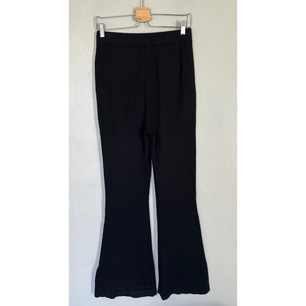Favorite Daughter Pants Women's Sz M Black Trousers Flare Leg Classic Minimalist - Picture 3 of 12